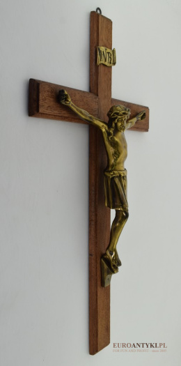 krzyż drewniany antyk