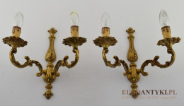 złote lampy barokowe