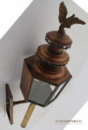 miedziana lampa latarnia retro