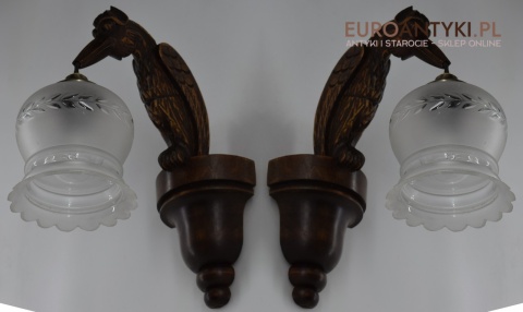 zabytkowe kinkiety secesyjne