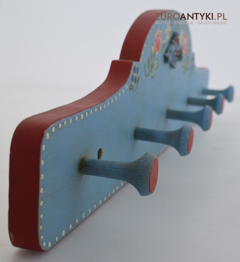 Ludowy Wiejski Góralski Wieszak w Stylu Bawarskim - Antyki z Niemiec