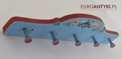 Ludowy Wiejski Góralski Wieszak w Stylu Bawarskim - Antyki z Niemiec