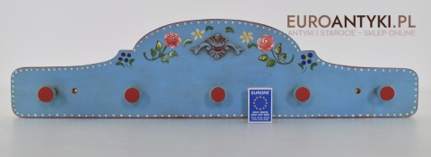 Ludowy Wiejski Góralski Wieszak w Stylu Bawarskim - Antyki z Niemiec