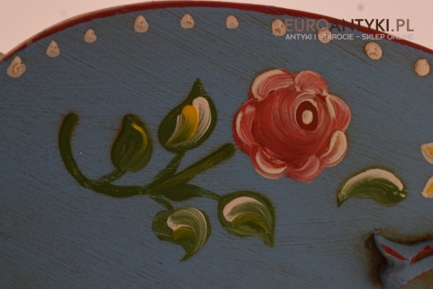 Ludowy Wiejski Góralski Wieszak w Stylu Bawarskim - Antyki z Niemiec