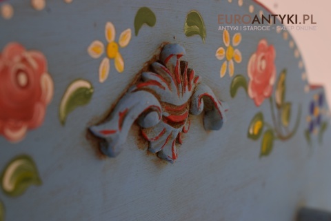 Ludowy Wiejski Góralski Wieszak w Stylu Bawarskim - Antyki z Niemiec