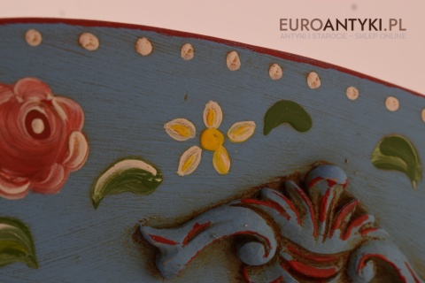 Ludowy Wiejski Góralski Wieszak w Stylu Bawarskim - Antyki z Niemiec