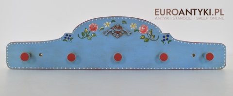 Ludowy Wiejski Góralski Wieszak w Stylu Bawarskim - Antyki z Niemiec