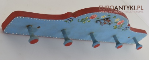 Ludowy Wiejski Góralski Wieszak w Stylu Bawarskim - Antyki z Niemiec