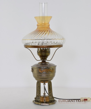 Antyk - Lampa Stołowa Art Deco z Pierwszej Połowy XX Wieku
