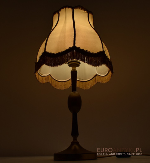 XXL! Wysoka Elegancka Lampa Stołowa z Francji w Stylu Retro Vintage