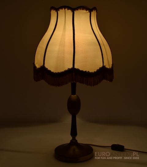 XXL! Wysoka Elegancka Lampa Stołowa z Francji w Stylu Retro Vintage