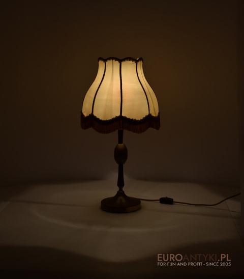 XXL! Wysoka Elegancka Lampa Stołowa z Francji w Stylu Retro Vintage