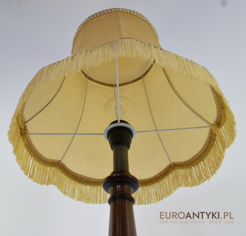 XL! DUŻA! Stylowa lampa stołowa z abażurem w rustykalnym stylu