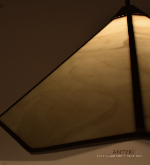 Vintage lampa Tiffany z witrażem