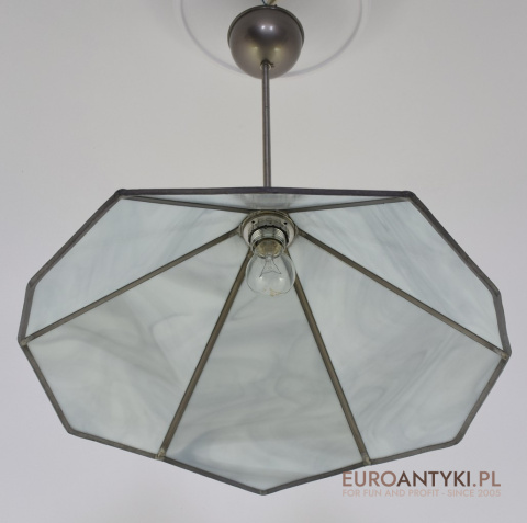 Vintage lampa witrażowa retro