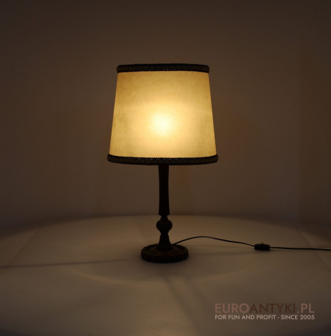 XL! DUŻA lampa stołowa z lat 1950 – styl retro vintage