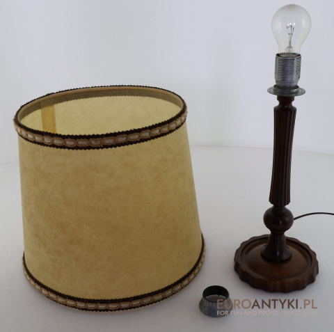 XL! DUŻA lampa stołowa z lat 1950 – styl retro vintage