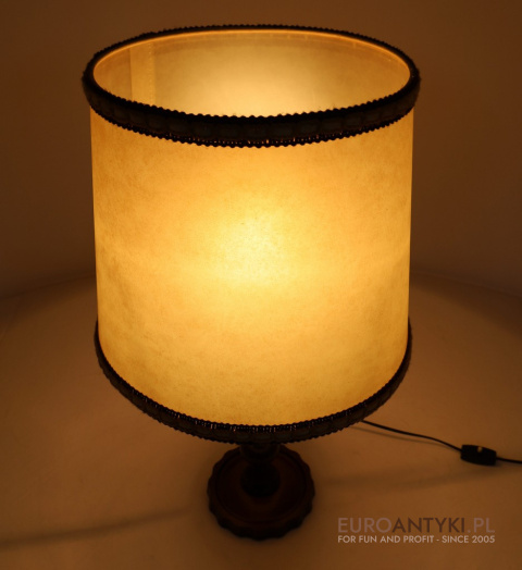 XL! DUŻA lampa stołowa z lat 1950 – styl retro vintage