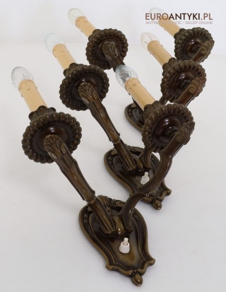 Duże kinkiety ścienne w stylu barokowym – luksusowe oświetlenie do eleganckich wnętrz