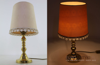 XL! Stylowa lampka nocna retro vintage z lat 70. – Oryginalne oświetlenie do salonu lub sypialni