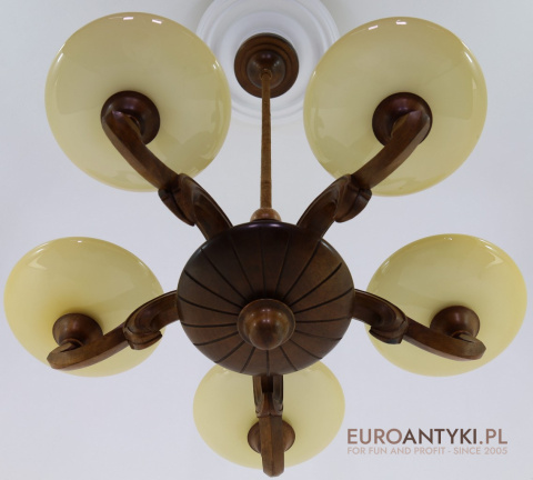 oryginalna lampa sufitowa art deco