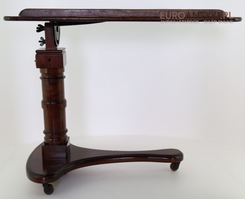 elegancki regulowany stolik drewniany na laptopa