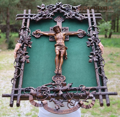 neogotycki obraz z Jezusem