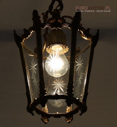 antyczna lampa wisząca