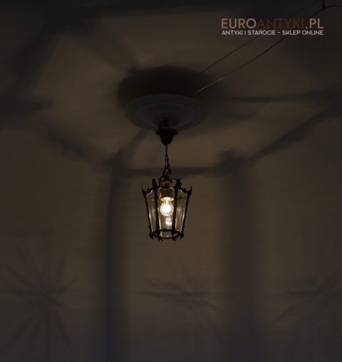 retro lampa sufitowa z Francji