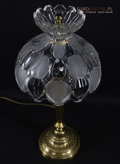 kryształowa lampka retro na biurko