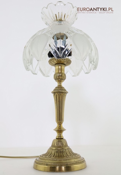 pałacowa kryształowa lampka stołowa
