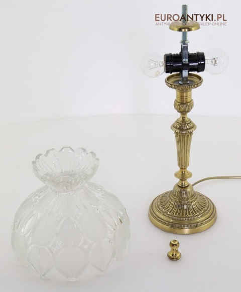 francuskie antyki lampki