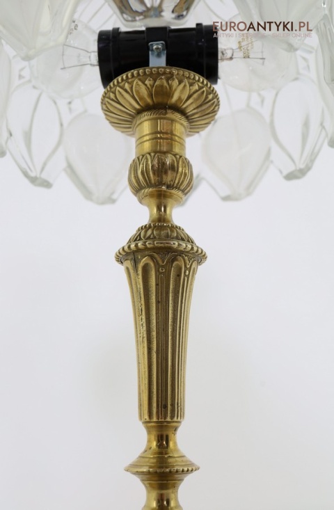 stylowa lampka z brązu antyk