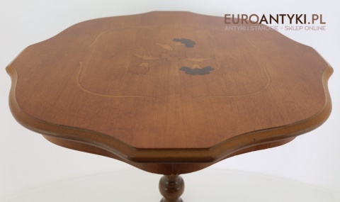 intarsjowany kwietnik vintage