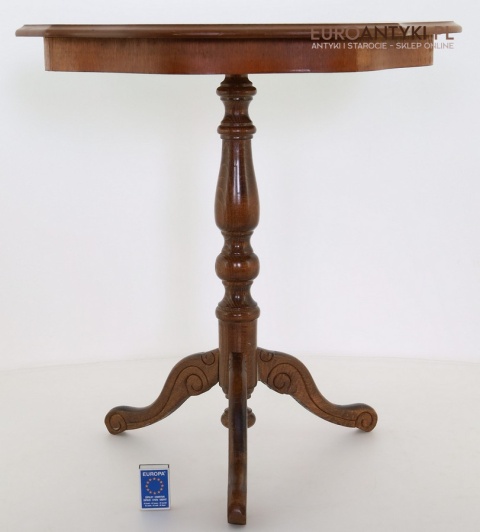 stary stolik pomocniczy intarsje