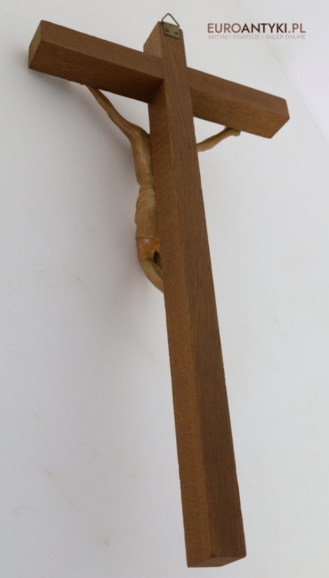 ścienny antyczny krzyż drewniany
