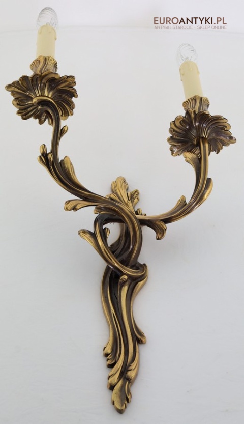 mosiężny kinkiet pałacowy