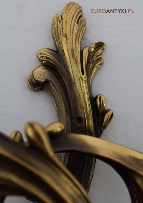 lampa ścienna mosiężna