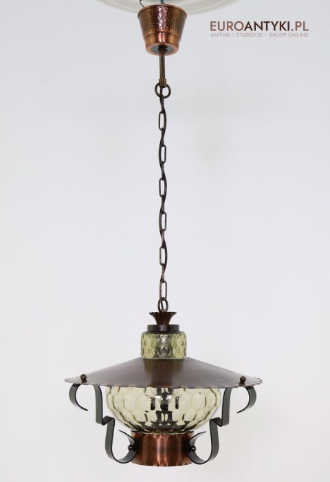 sufitowa industrialna lampa retro