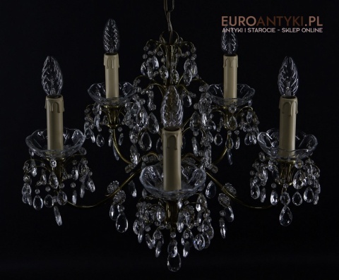 kryształowy żyrandol vintage do eleganckiego wnętrza