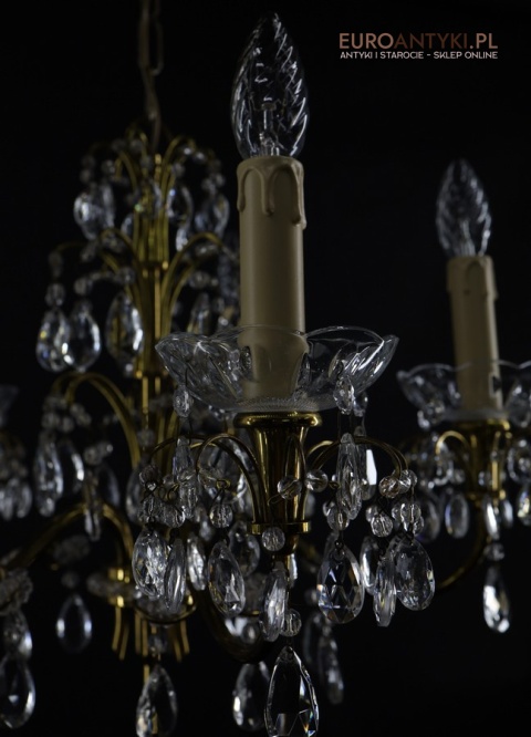 lampa kryształowa retro styl glamour