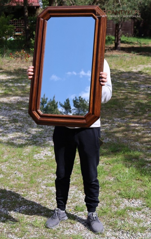 duże stare lustro vintage