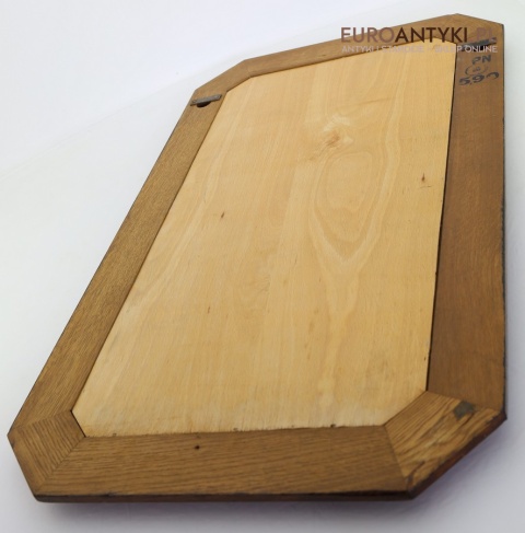 retro lustro w stylu mid century