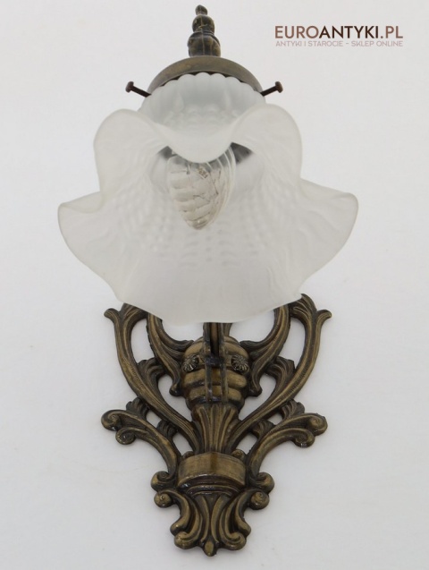 lampy na ściane mosiężne retro