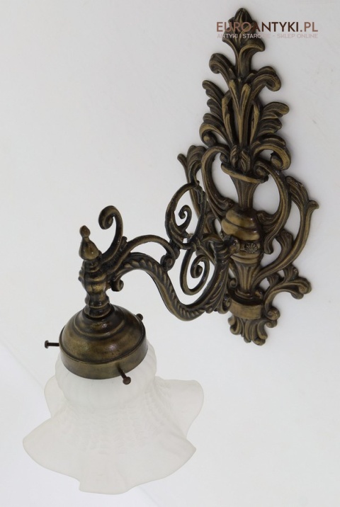 stylowy mosiężny klasyczny kinkiet