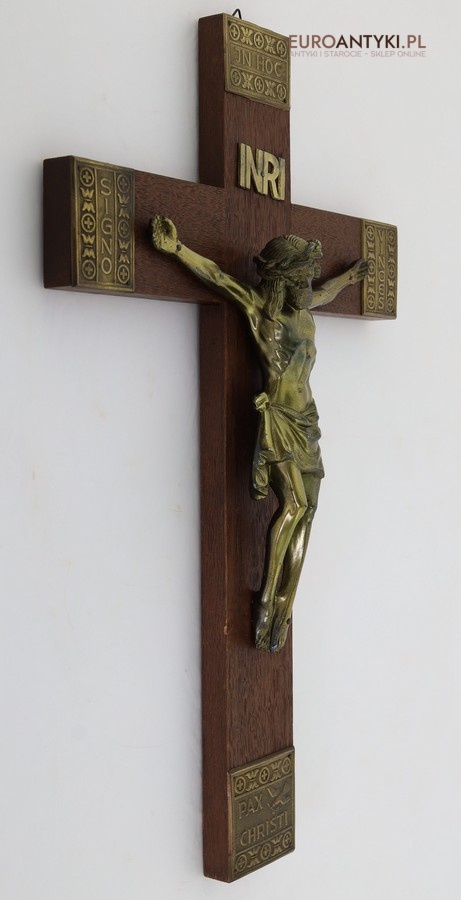antyk  krzyż z figurą chrystusa