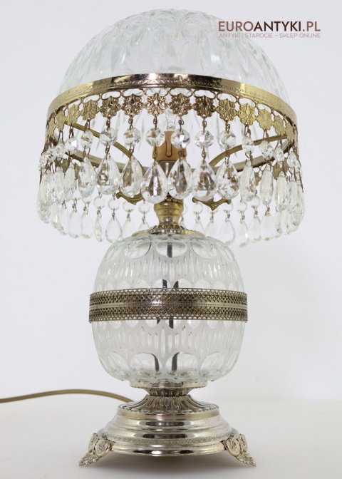 stara kryształowa lampa antyczna