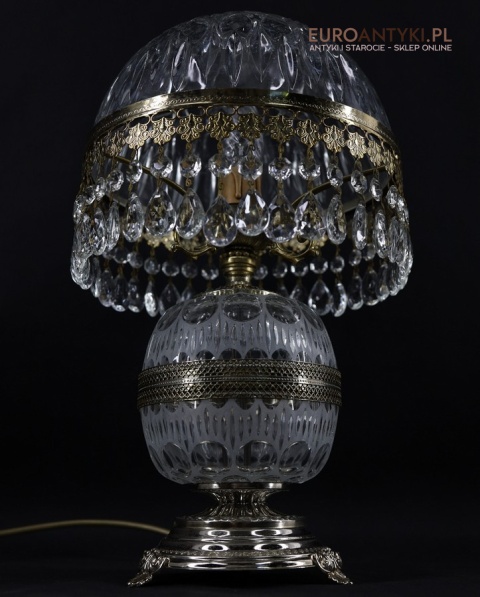 oryginalna kryształowa lampa antyczna