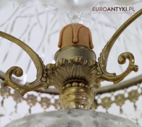 antyki lampy z kryształu