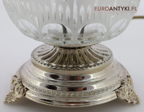 lampa dekoracyjna kryształowa na stolik